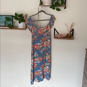 free people floral midi dress